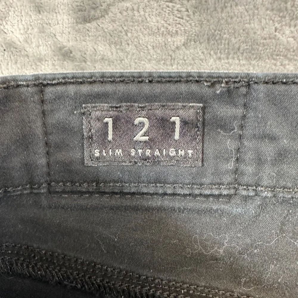 Lucky Brand 121 Slim Straight Jeans Mens Size 31x32 Black Denim Pants